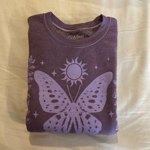 Purple Pacsun-Golden Hour Crewneck